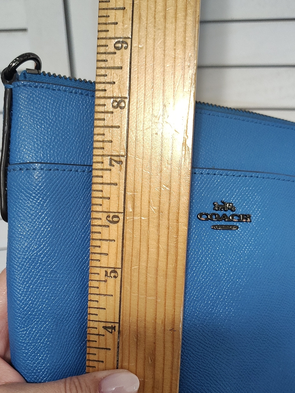 Coach Blue Crossbody Leather Bag - Picture 8 of 8